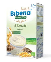 Bibena Organic Milk-free 5-Cereals Wheat And Oat - 200g