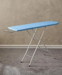 HomeBox Omnia Wooden Top Ironing Board - Blue