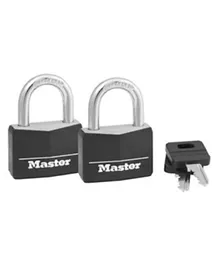 Master Lock Covered Solid Body Padlock - 2 Pieces
