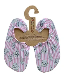 Slipstop Calf Pool Shoes - Pink