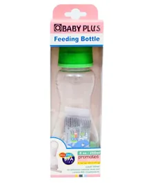 Baby Plus Feeding Bottle with Hood Cap Green - 250 ml