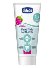 Chicco Strawberry Toothpaste With Fluoride - 50 ml
