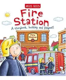 Fire Station A Story Book Building and Playmat - English