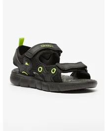 Kappa Floaters With Velcro Closure  - Black