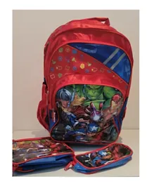 Stuck On You Avengers Trolley School Bag With Lunch Bag and Pencil Case - 17 Inches