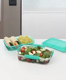 Sistema Lunch Stack to Go Rectangle Lunch Box Teal - 1.8L