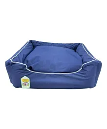 NutraPet Small Water Resistant Lounger Bed - Navy Blue