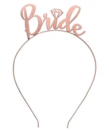 Highland Bride To Be Tiara Headband For Bridal Shower - Rose Gold