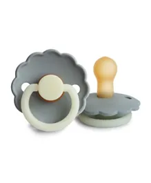 FRIGG Daisy Latex Baby Pacifier 1-Pack French Gray Night - Size 1