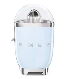 Smeg 50'S Retro Style Aesthetic Citrus Juicer With Juicing Bowl And Lid 600mL 70W CJF11PBUK - Pastel Blue