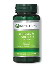 Nutritionl Chromium Picolinate 200 Mcg - 100 Tablets