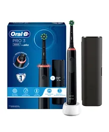 Oral-B Pro 3 3000 Electric Rechargeable Toothbrush D505.513.3X - Black