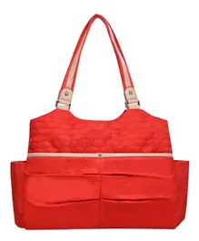حقيبة حفاضات عصرية من سانفينو - أحمر