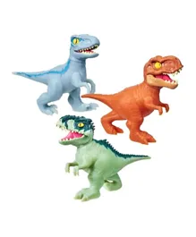 Goo Jit Zu  Jurassic World S3 Hero Action Figure Toy Pack of 3 - 17 cm
