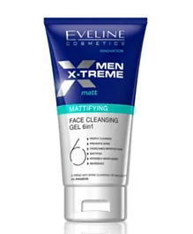 Eveline Men X-Treme Mattifying Face Cleansing Gel 6 In 1 - 150ml