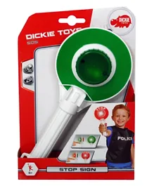 Dickie Police Stop Sign Toy  - Green