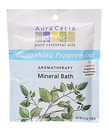AURA CACIA Refreshing Peppermint Mineral Bath - 70.9g