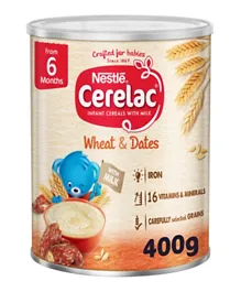 Nestle Cerelac Infant Cereals With Iron+ Wheat  & Dates - 400g
