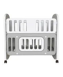 Mini Panda Convertible Baby Crib - Grey