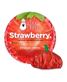 BearFruits Strawberry Hair Mask & Cap De Tangle & Shine - 20ml