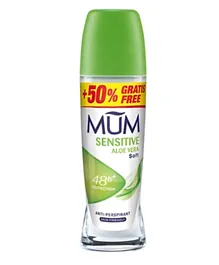 MUM Deodorant Roll On 75mL - Sensitive Aloe Vera