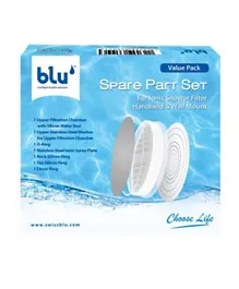 Blu Spare Parts Set For Ionic Shower Filter Handheld / Wall Mount