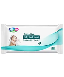 All Day Baby Sensitive Wipes - 80 Wipes