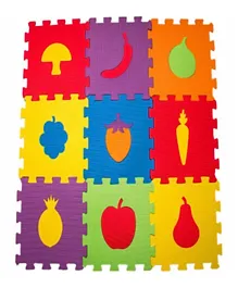 Matrax Eva Puzzle Playmat Fruits - 9 Pieces