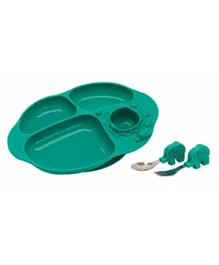 ماركوس آند ماركوس - مجموعة أدوات المائدة للأطفال - أولي - أخضر (مجموعة من 3 قطع)