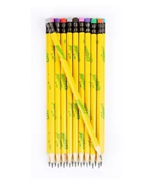 أقلام رصاص كرايولا رقم 2 متعددة الألوان - عبوة من 20