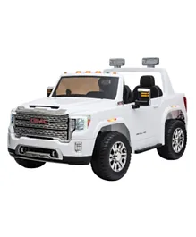 GMC Licensed Battery Operated Ride On with Remote Control - White