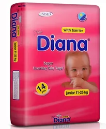Diana Baby Diaper Junior  Size 5 - 14 Pieces