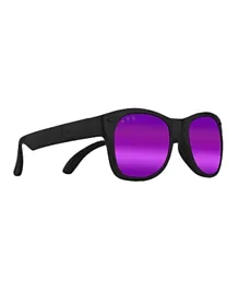 RoShamBo Bueller Black Shades - Mirrored Purple