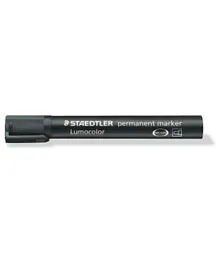 Staedtler Lumocolor Permanent Marker - Bullet Tip - Black (Pack of 10)