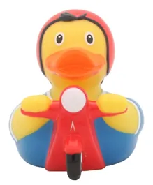 Lilalu Scooter Rubber Duck Bath Toy - Blue and Red