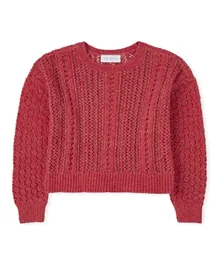 The Children's Place Solid Knit Sweater - Pink