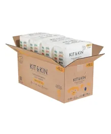 KIT & KIN Hypoallergenic Eco Nappies Pack of 4 Size 5 - 120 Pieces