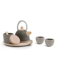 Plan Toys Wooden Classic Tea Set - Grey