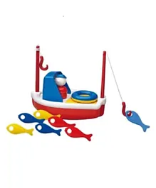 Ambi Toys Fishing Boat Bath Toy - Multicolor