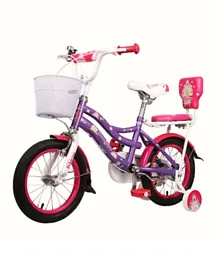Mogoo Princess Kids Bicycle  Purple - 14 Inch