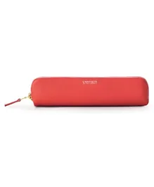 Printworks Small Leather Pencil Case - Coral