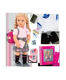 OG Dolls Hally Deluxe School Girl Doll with Book