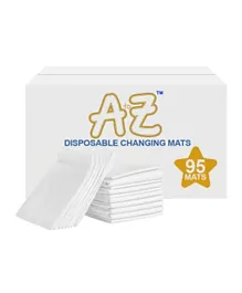 Star Babies A to Z Disposable Changing Mats Large White - Pack of 95