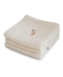 Mushie Muslin Cloth 3-pack Organic Cotton - Flowers