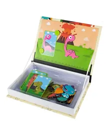 UKR Magnetic Puzzle Book Dinosaur - Multicolor
