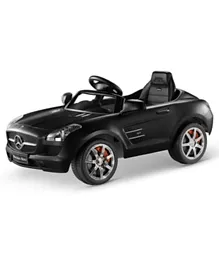 Little Angel Mercedes Benz SLS AMG Electric Ride On Toy Car - Black