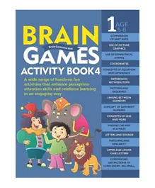 OM Books International Brain Games Activity Book 4