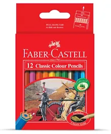 Faber Castell Short Classic Colour Pencils - 12 Pieces