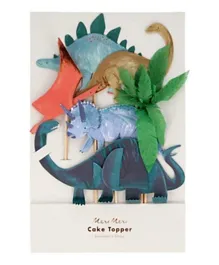 Meri Meri Dinosaur Kingdom Cake Toppers Pack of 6 - Multicolor