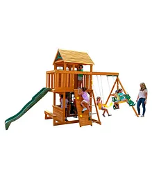 KidKraft Ashberry Wooden Swing Playset - Multicolor